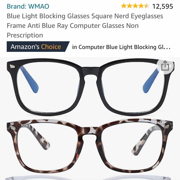 Blue light blocking glasses . - Picture 2 of 3